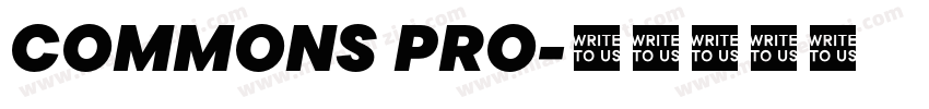 COMMONS PRO字体转换